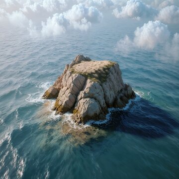 small island in the sea