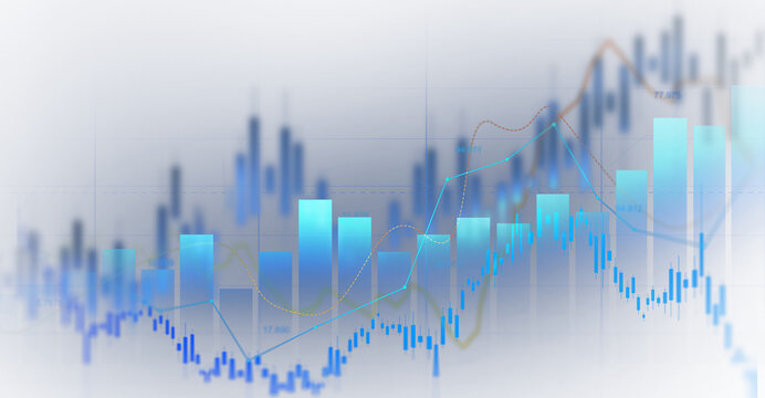 Trade business analytics graph and financial chart. Transparent or png stock market investment trading graph growth.	
