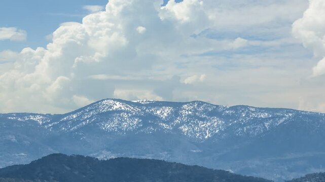 olympus mount, cyprus time lapse scene