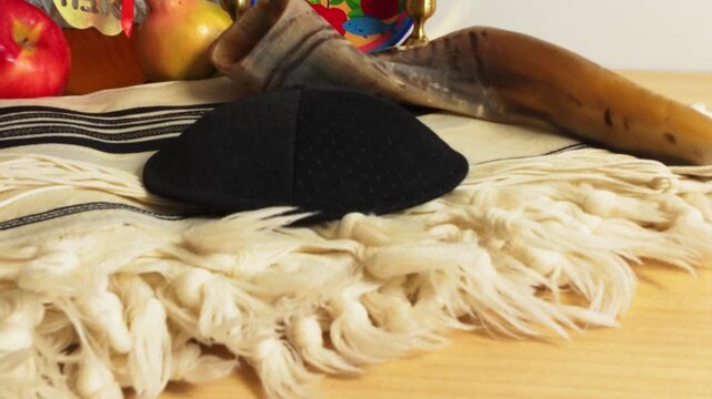 Rosh hashanah jewish new year holiday celebration