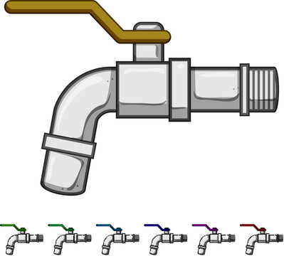 shutoff plumbing valve cartoon. fixture seal, gasket fitting, maintenance drainage shutoff plumbing valve sign colorful illustration