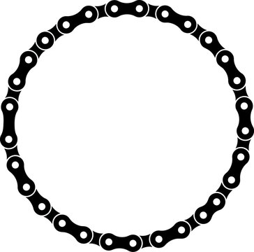 Bicycle chain circle frame