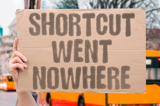 "Shortcut Went Nowhere" Alternative path was useless. SHORTCUT.WENT.NOWHERE.USELESS.PATH.