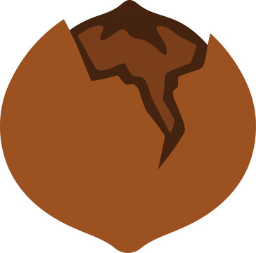 Roasted chestnut icon