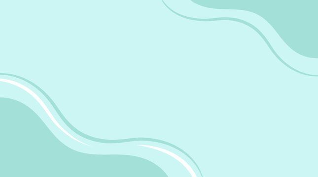 Wavy lines form a pattern on a teal background with white accents