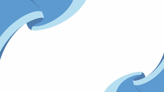 Wavy blue curves intersect in a decorative graphic design element close-up