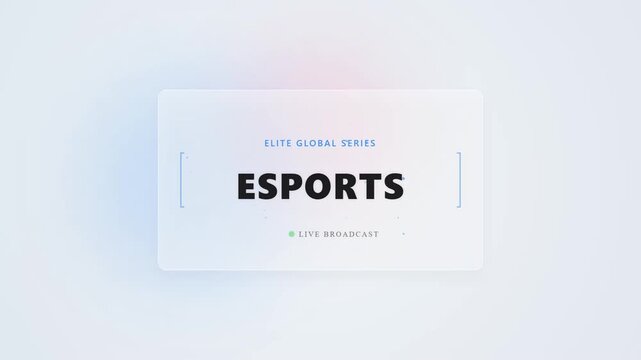 Esports Live Broadcast Graphic Title Card for Gaming Tournament Events