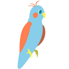 Fototapeta premium Colorful Cute Bird Character