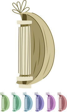 Sasando, a traditional indonesian string instrument with a unique palm leaf resonance box, features intricate strings and a decorative top, embodying the rich musical heritage of rote island