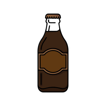 Desin Vector Bottle of beer, Image Bottle Clipart