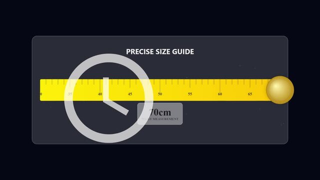 Digital Waist Measurement Tool Guide Showing Centimeters on Screen