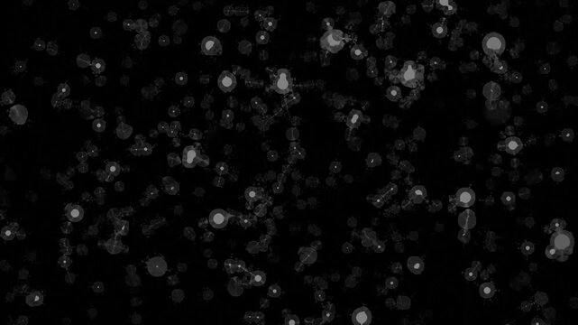 Abstract gray circular bokeh pattern