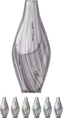 Obraz premium home marble vase cartoon. home marble vase sign colorful illustration