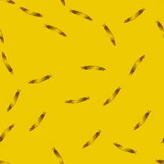 Fototapeta premium seamless pattern Golden paint stroke creating a vibrant abstract design with a distressed texture, suitable for backgrounds, headers, banners, awards, and artistic overlays