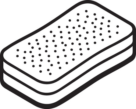 A simple line drawing depicts a mattress with a dotted surface, emphasizing its texture and layered structure for rest and comfort.