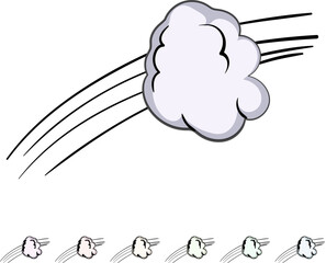 effect speed comic cartoon. line explosion, motion abstract, boom burst effect speed comic sign colorful illustration © PikePicture