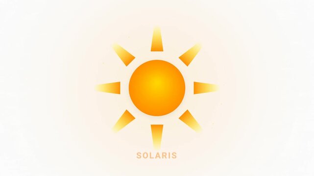 sun animation, solaris logo, sunrise, modern gradient