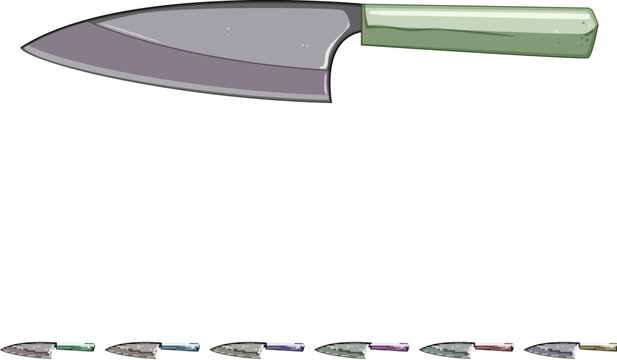 food knife cartoon. spoon symbol, silverware silhouette, dinner plate food knife sign colorful illustration