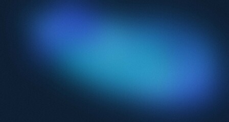 Fototapeta premium Abstract dark blue gradient background with soft grain texture