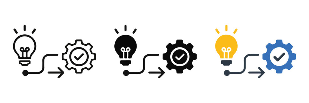 Idea to Execution Flow Icon