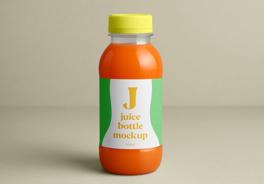 Juice Bottle Studio Shot Mockup