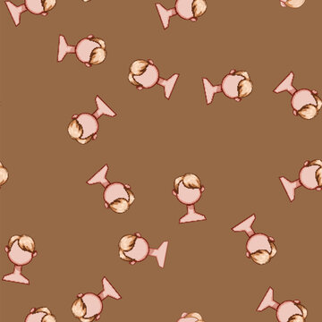 seamless pattern buzzcut hairstyles for kid boy cartoon. quiff pompadour, undercut mohawk, spiky slicked buzzcut hairstyles for kid boy sign vector