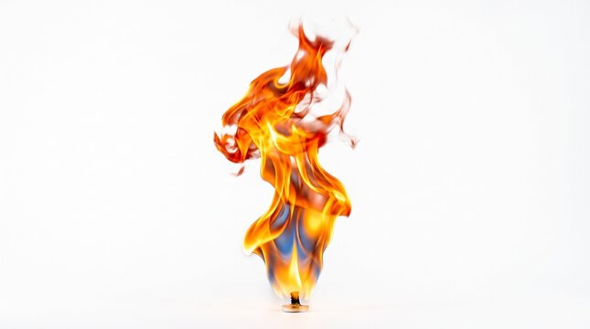 Dramatic flame on metal stand high resolution fire image for visual storytelling and design projects