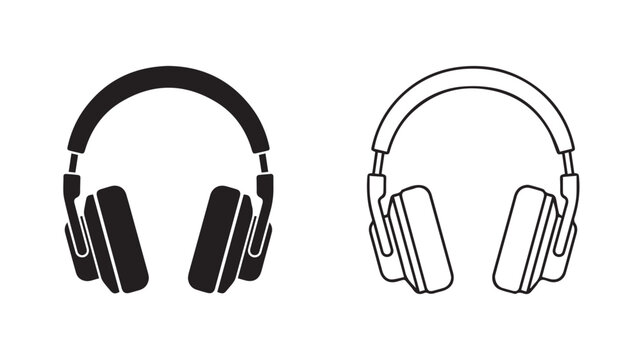 headphones isolated on white background