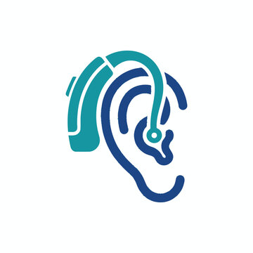 Hearing Aid Icon: Modern Device Enhancing Auditory Perception for Better Communication