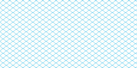 Light blue chain link fence seamless pattern background vector illustration © Suzan