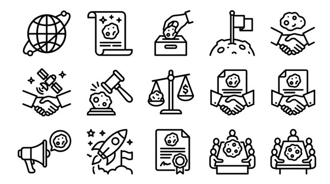 Space Exploration Icons: Asteroid Mining, Law, Finance, Contracts, and Diplomacy