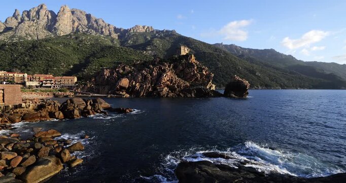 Porto Ota, Gulf of Porto,  Corse du Sud department, Corsica, France