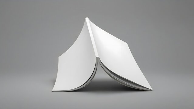 Open book mockup realistic presentation for book cover designs and editorial layouts