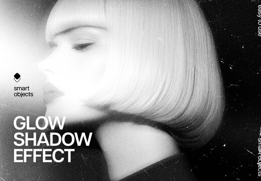 Shadow Glow Photo Effect For Poster And Social Media Design