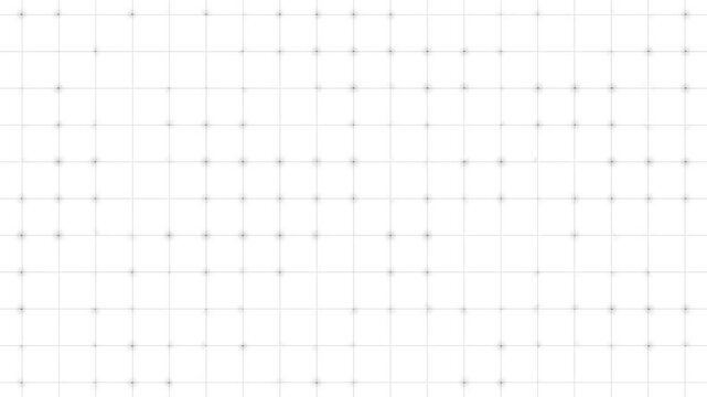 Black technology grid background with white data dots lines. Digital grid symbol for statistical chart coordinate presentation layout. Digital grid animation for corporate scifi monitor.