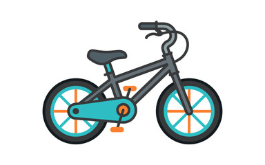 Fototapeta premium Flat Design Bicycle Vector Icon