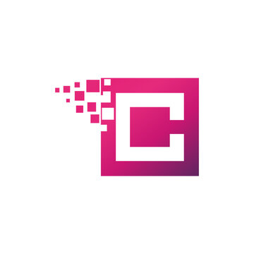 Digital C Letter Logo Design.