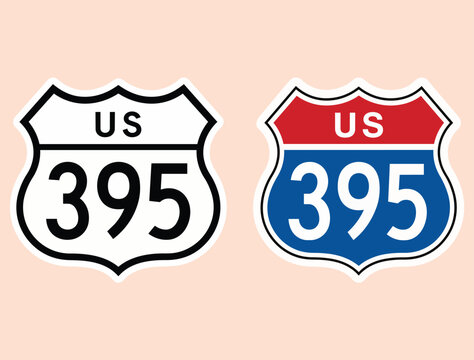 ROUTE 395 STICKER