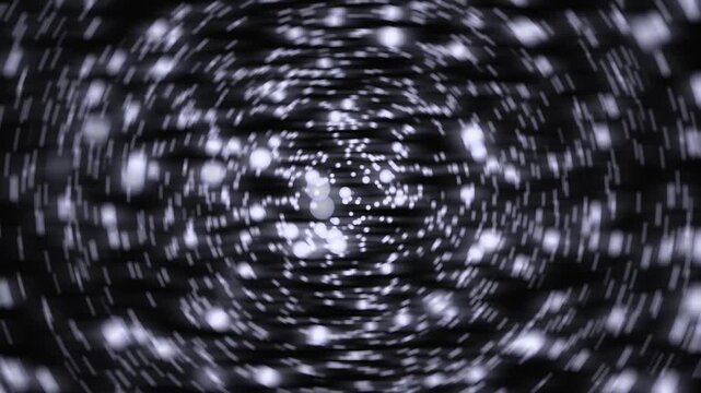 Glowing white particles motion blur