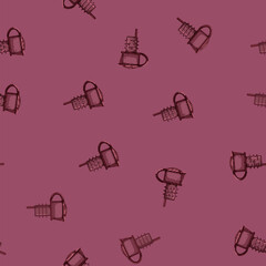Obraz premium seamless pattern alcohol wine cork cartoon. alcohol wine cork sign vector