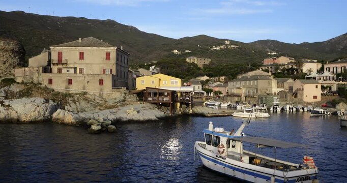 Centuri, the traditional fishing harbor, Cap Corse, Corsica, France.