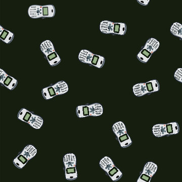 seamless pattern adhesive label printer cartoon. magnets press, dtg barcode adhesive label printer sign vector
