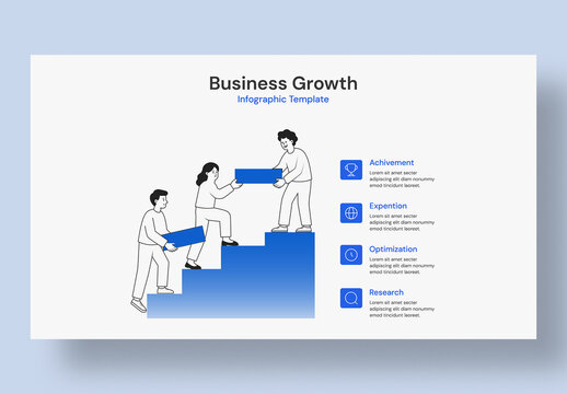 Teamwork Infographic Template for Business Growth Presentation