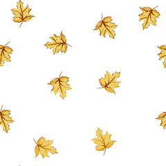 Obraz premium pattern canadian maple leaf cartoon. autumn flag, symbol yellow, tree foliage canadian maple leaf sign vector