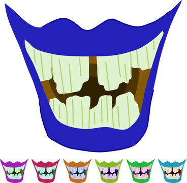 beast monster mouth cartoon. creature devour, gnash chomp, scream drool beast monster mouth sign vector