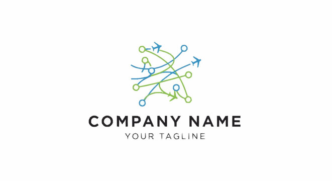 Generic company logo template design.