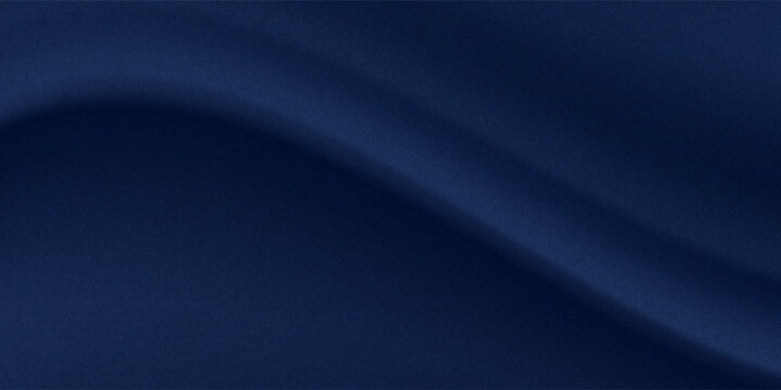Abstract dark background. Silk satin fabric. Navy blue color. Elegant background with space for design. Soft wavy folds.
