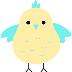 Fototapeta premium Cute Bird Character 
