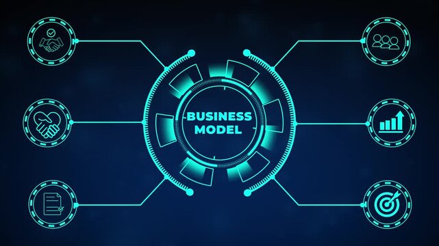 Business Model Canvas concept. Innovative tool that helps entrepreneurs and business owners to map out business model in a structured and concise way. Overview of the key elements of a business.