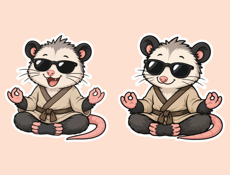 ZEN OPOSSUM STICKER